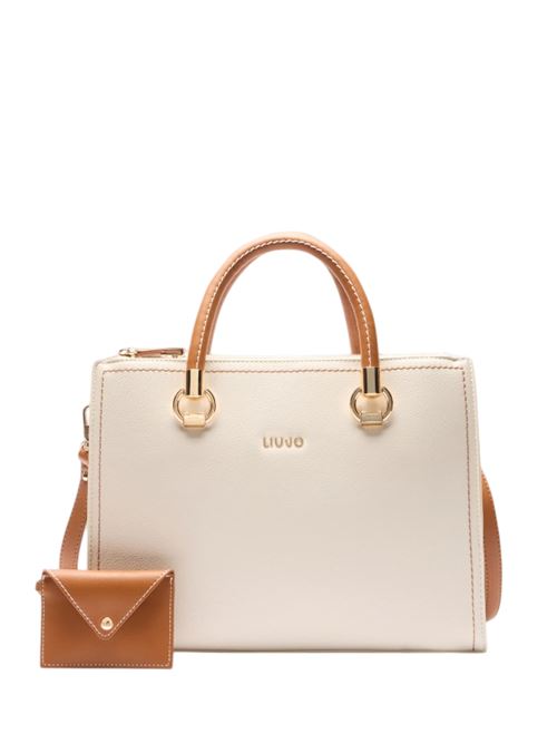 Cream and brown handbag Liu Jo | AA5008E0058.C3633